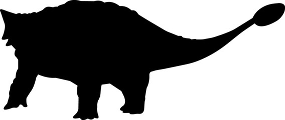 Ankylosaurus 4 isolated vector silhouette © Loveleen