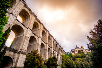 monumental bridge of Ariccia - Rome province in Lazio - Italy