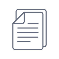 Documents icon stock vector illustration flat design. Vector icon on white background