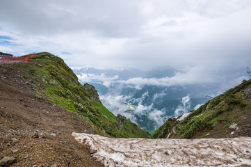 View of Caucasian mountains