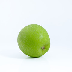 Green apple on white background, Green apple isolated, Fruit on white background