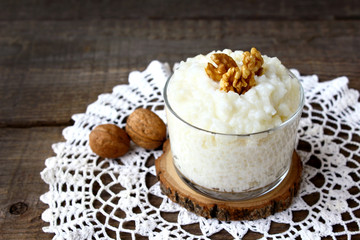 dairy rice porridge walnut