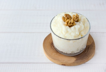dairy rice porridge walnut