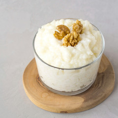 dairy rice porridge walnut