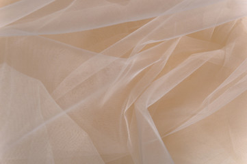 colorful tulle close-up on a light background