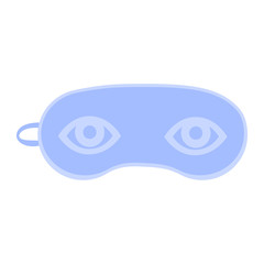 Sleeping eye mask isolated on white background