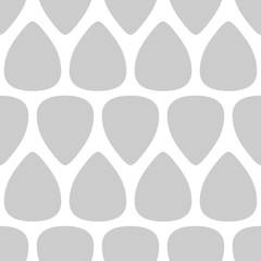 Light gray seamless pattern with guitar picks Vector illustration