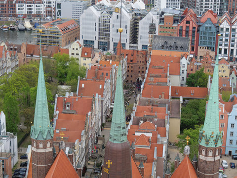 danzig in Polen von oben