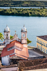 Church from Sao Francisco reaver Penedo Alagoas Brazil