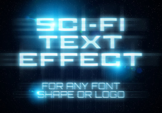 Futuristic Sci-Fi Text Effect
