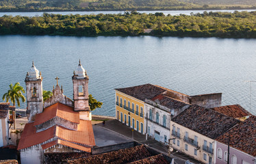 Church from Sao Francisco reaver Penedo Alagoas Brazil