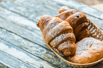 Croissants and bread