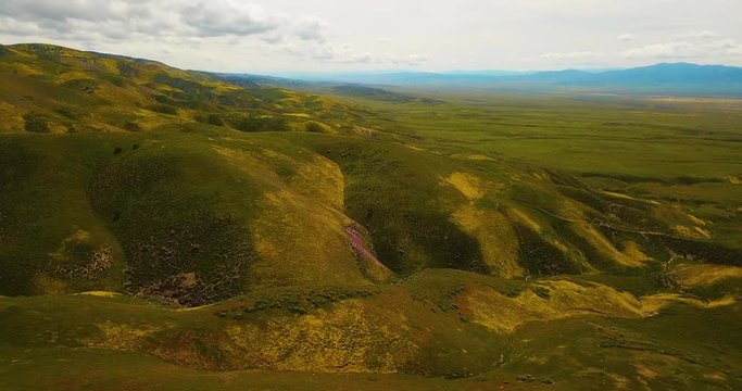 Temblor Range Grasslands California Aerial