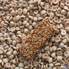 Granola bar top view