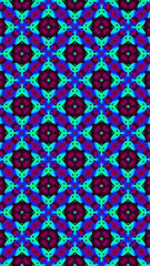 Ornate geometric pattern and abstract multicolored background