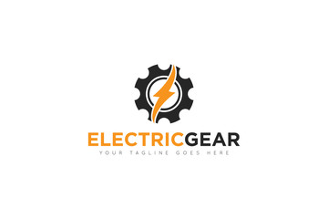 electric service logo and icon vector illustration design template
