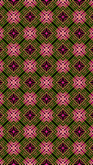 Ornate geometric pattern and abstract multicolored background