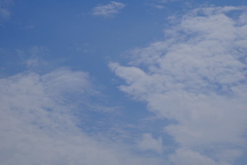 blue sky with white clouds