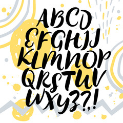 Artistic paintbrush font