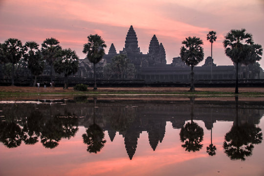 Ankor Wat While Sunrise