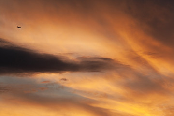 colorful evening sky