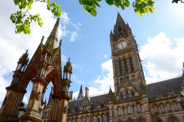 Manchester Town Hall and the Albert Memorial