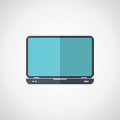Laptop Vector. Flat icon illustration.