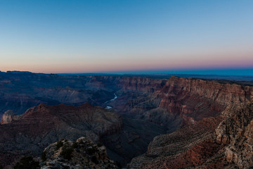 Fototapeta na wymiar Grand Canyon at dusk