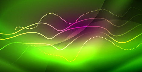 Neon lines shiny glowing background