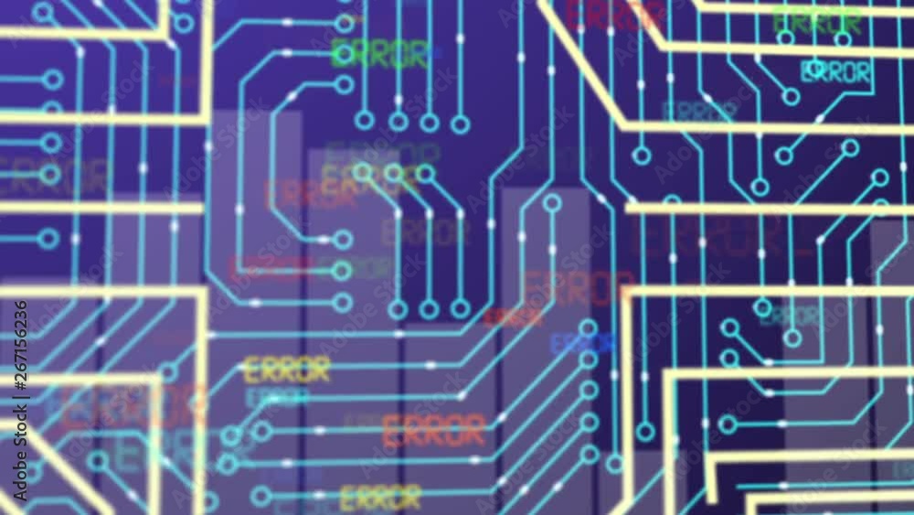 Poster error, background with processor chips