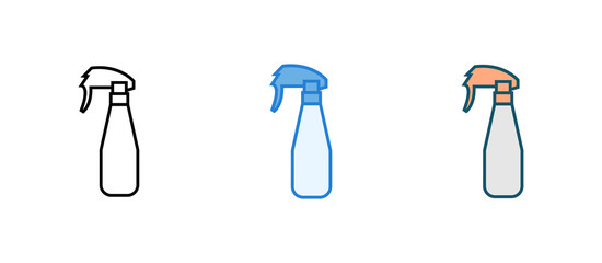 Sprayer icon in glyph style - perfume Sprayer icon vector