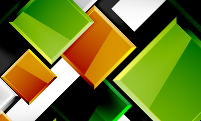 Colorful square and rectangle blocks background