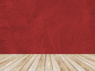 Room painted with brush strokes wall.