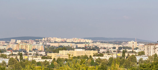 Fototapeta na wymiar Panorama miasta Kielce