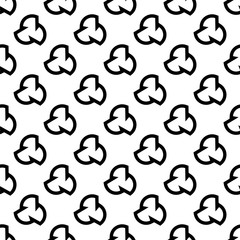 Black and white decorative element. Strong structure