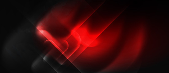 Neon glowing techno lines, hi-tech futuristic abstract background template