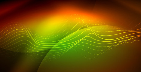 Neon wave background
