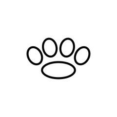 paw icon vector