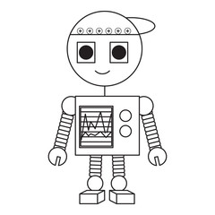 cartoon robot icon