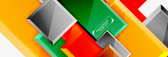 Minimal square banner abstract background