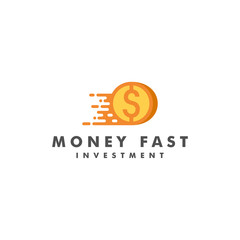 money fast logo template - vector