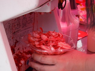 strawberry shaved ice -  いちごのかき氷