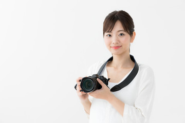 Fototapeta premium カメラ女子