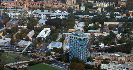 Fototapeta na wymiar Aerial of Sydney, Australia city center