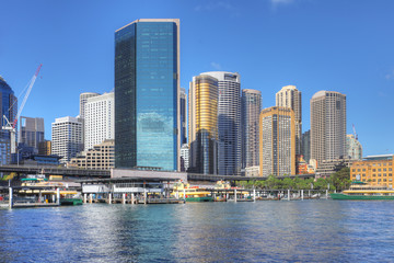 Fototapeta na wymiar Sydney, Australia downtown on beautiful day