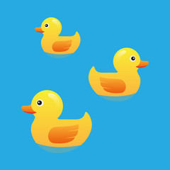 illustration of a duck in the water