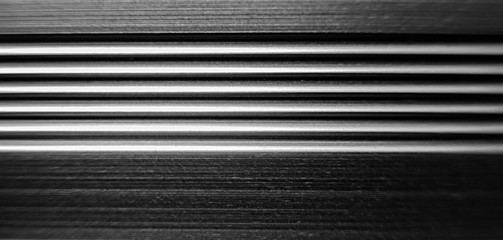 Texture. Aluminum ribbed strip