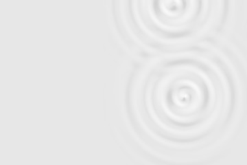 Obraz premium Top view of white water ring or white oil surface, soft background texture