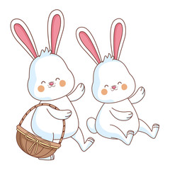 Obraz premium Happy farm animals cartoon