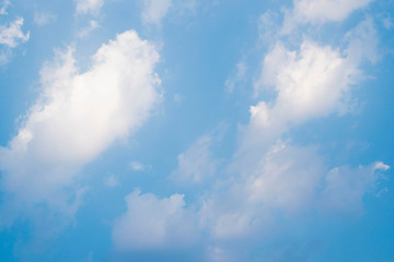 Blue sky and small clouds on the sky